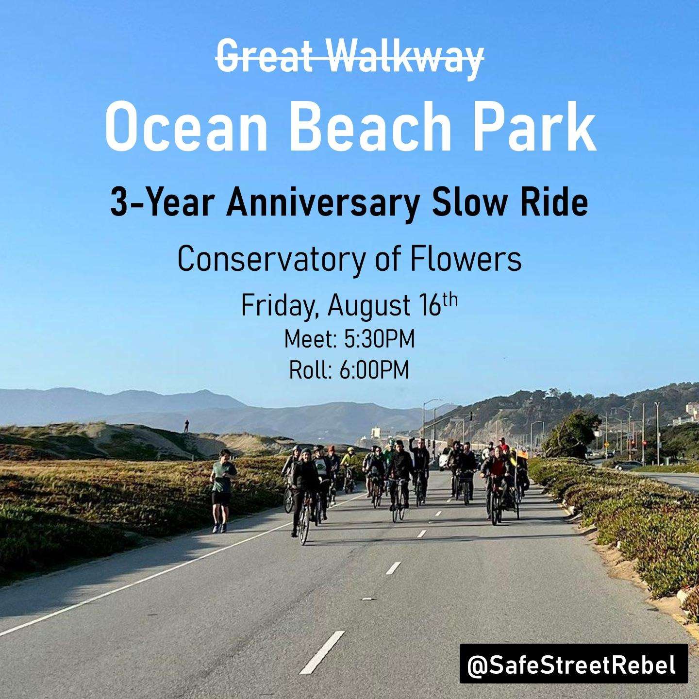 Ocean Beach Park 3rd Anniversary Slow Ride